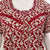 Printed pure cotton pleated nightgown for women with pocket