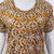 Printed pure cotton pleated nightgown for women with pocket