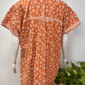Floral 100% pure cotton pleated nighty for women