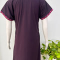 Embroidered Bizzylizzy A-line nighty for women with pocket