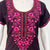 Embroidered Bizzylizzy A-line nighty for women with pocket