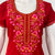 Embroidered Bizzylizzy A-line nighty for women with pocket