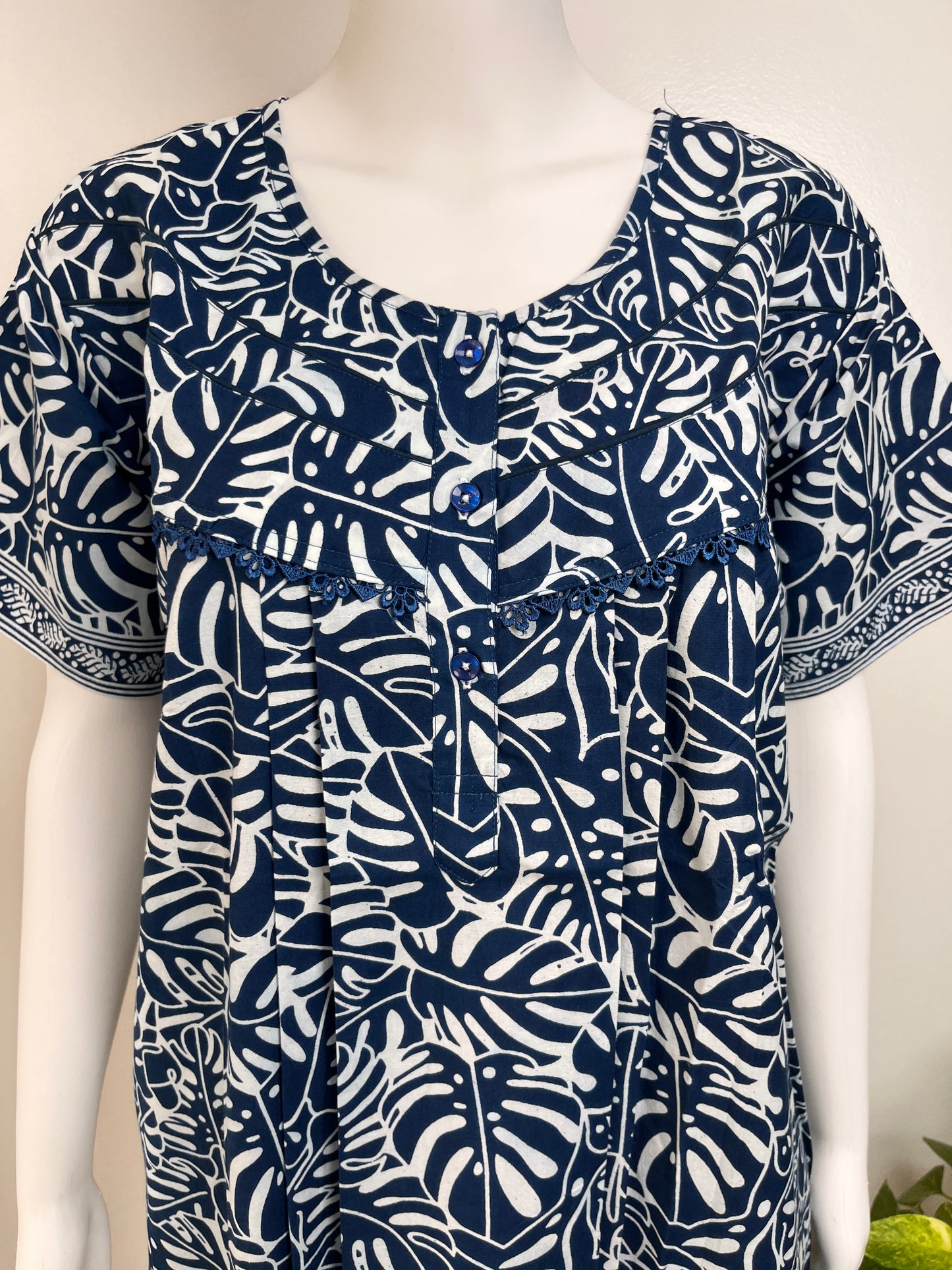 Floral Cotton Nightgown Soft Fabric & Comfortable Nightwear