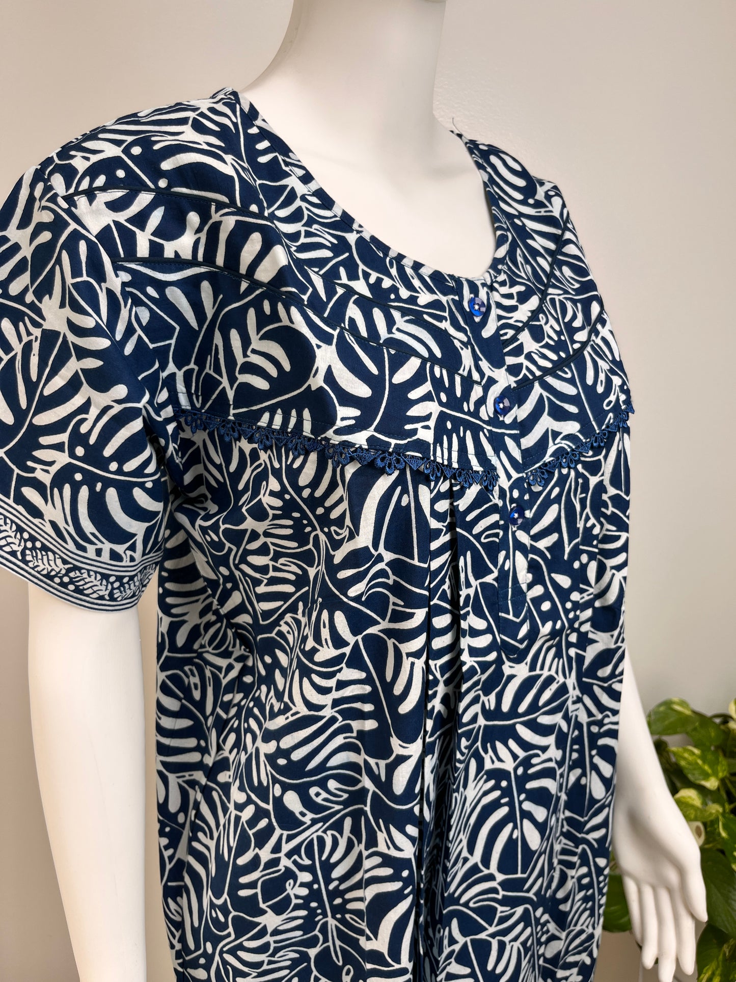 Floral Cotton Nightgown Soft Fabric & Comfortable Nightwear