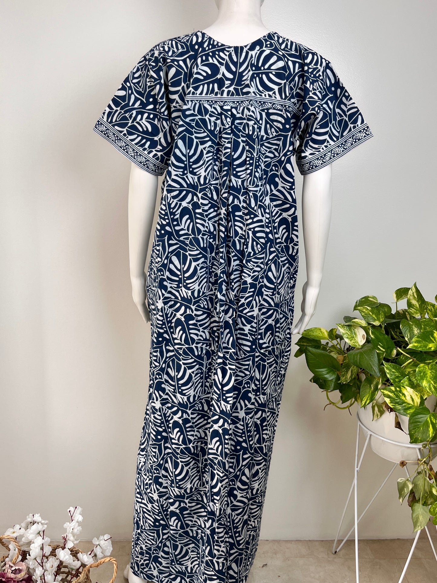 Floral Cotton Nightgown Soft Fabric & Comfortable Nightwear