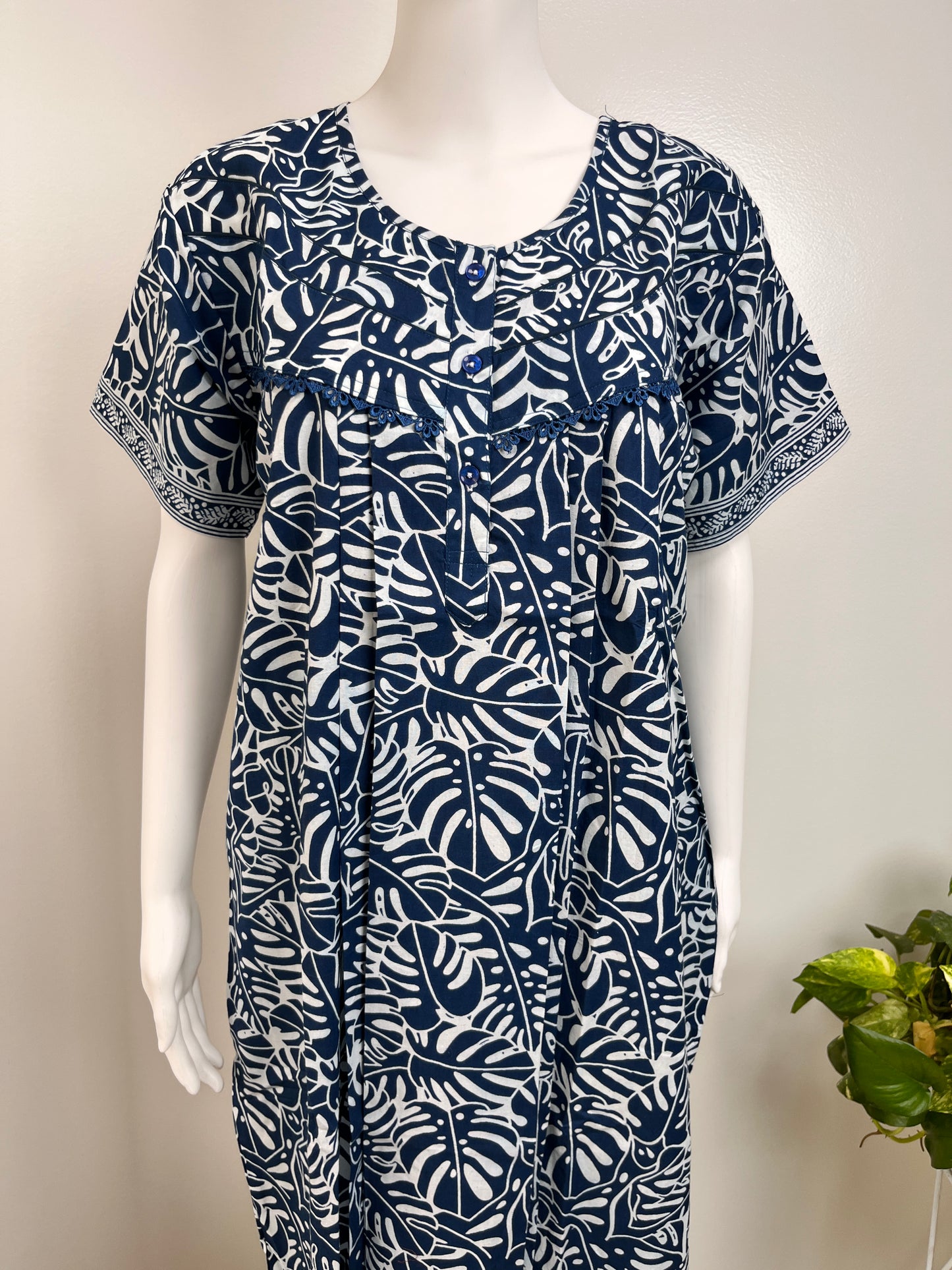 Floral Cotton Nightgown Soft Fabric & Comfortable Nightwear