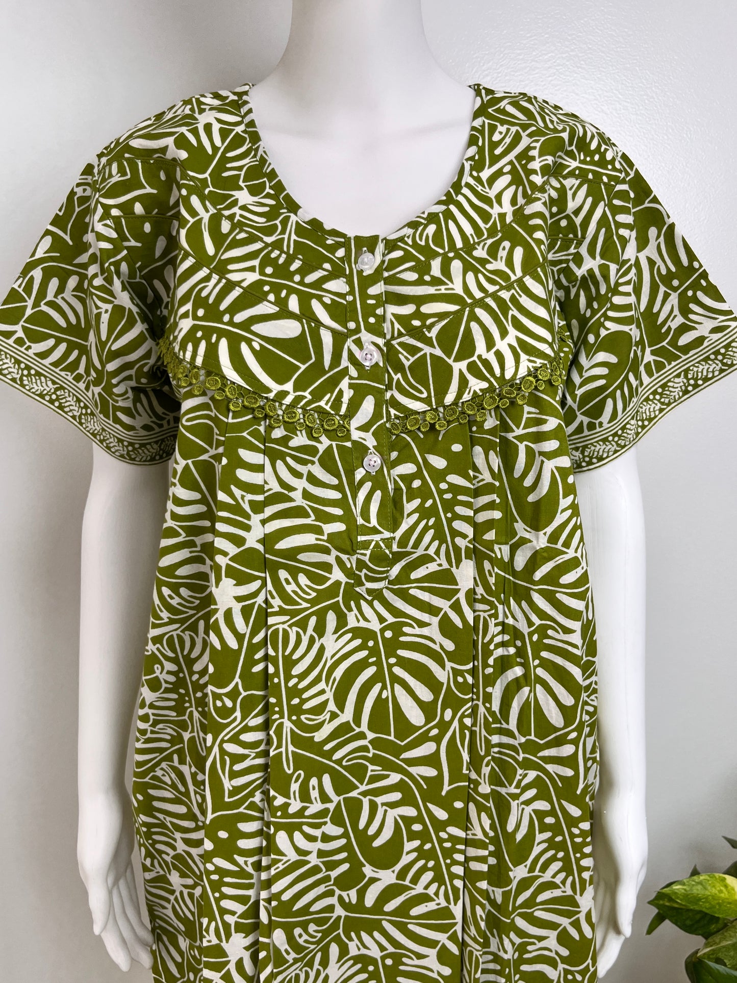 Floral Cotton Nightgown Soft Fabric & Comfortable Nightwear