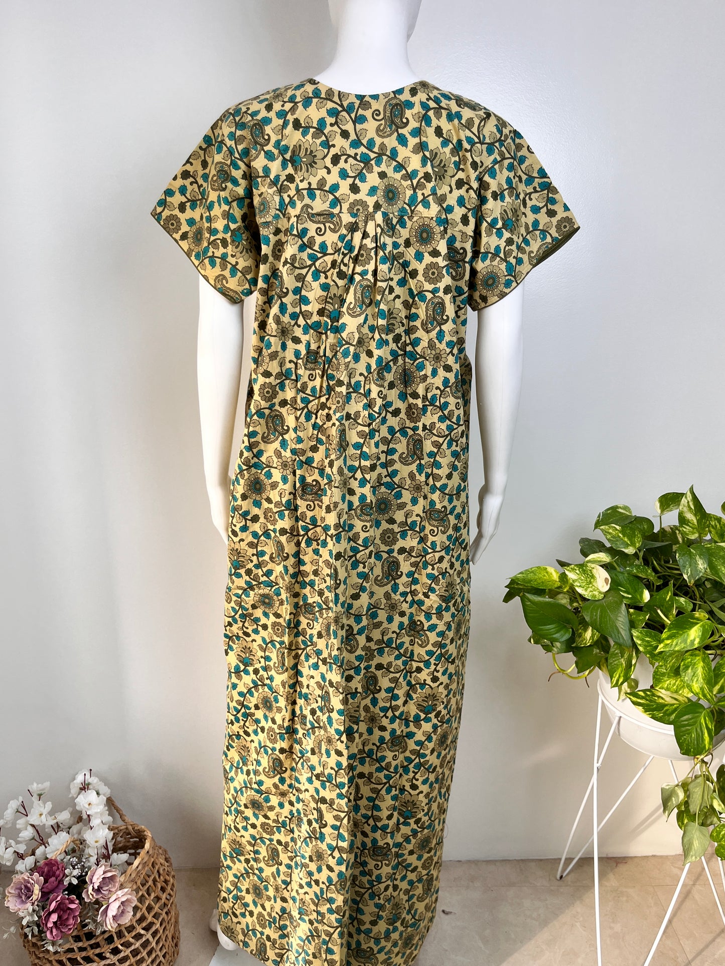 Cotton Floral Nighty Relaxed Fit & Lightweight Women Nightwear
