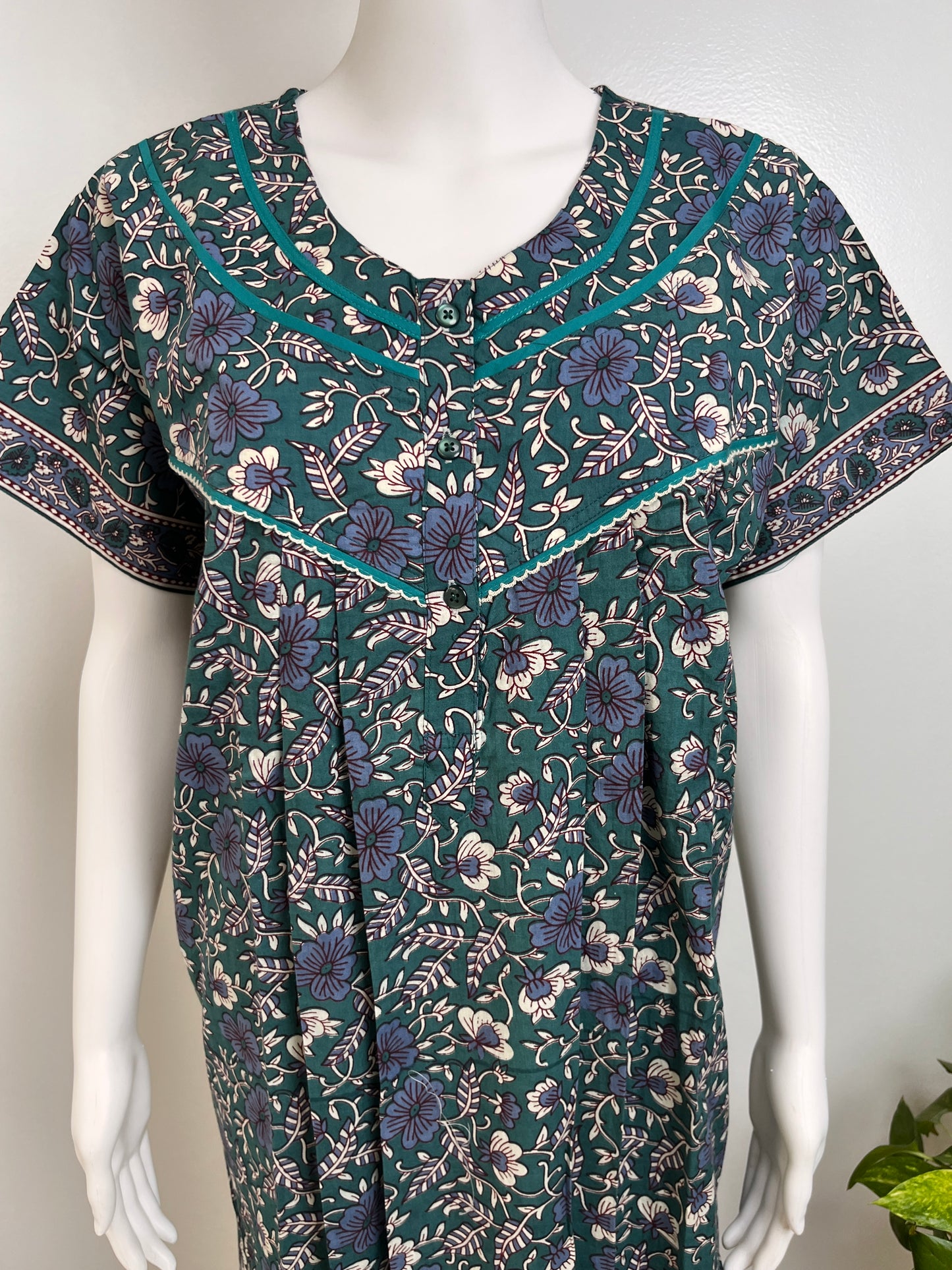 Stylish Cotton Nightgown Soft Fabric & Breathable Daily Wear