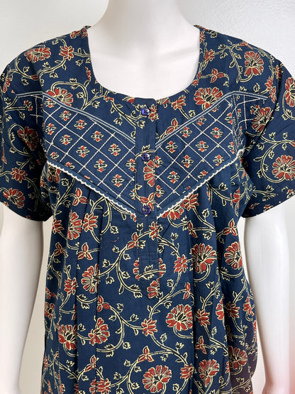 Soft Touch Cotton Nightgown Stylish & Comfortable Nightwear