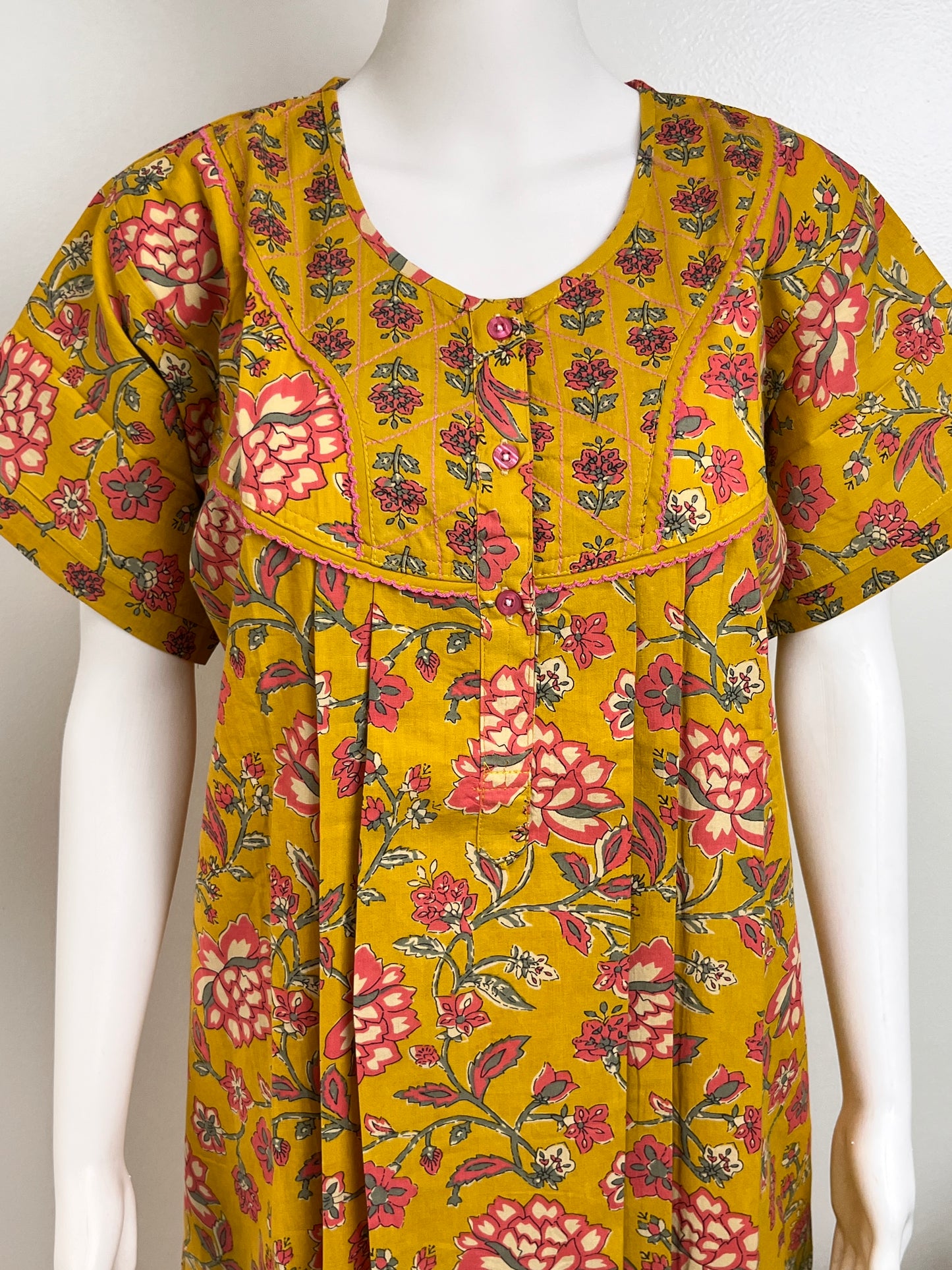 Floral Printed Nighty Comfortable & Breathable Women Sleepwear