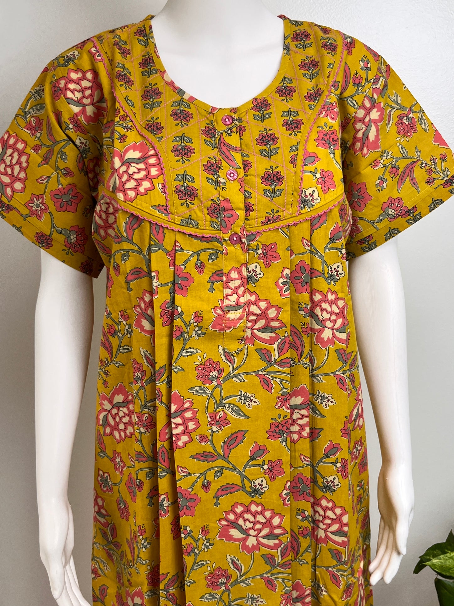 Floral Printed Nighty Comfortable & Breathable Women Sleepwear