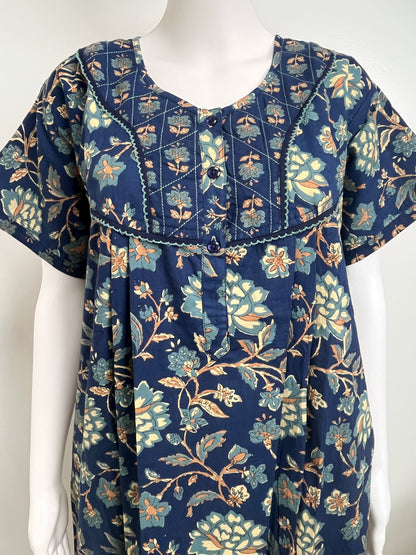 Floral Printed Nighty Comfortable & Breathable Women Sleepwear