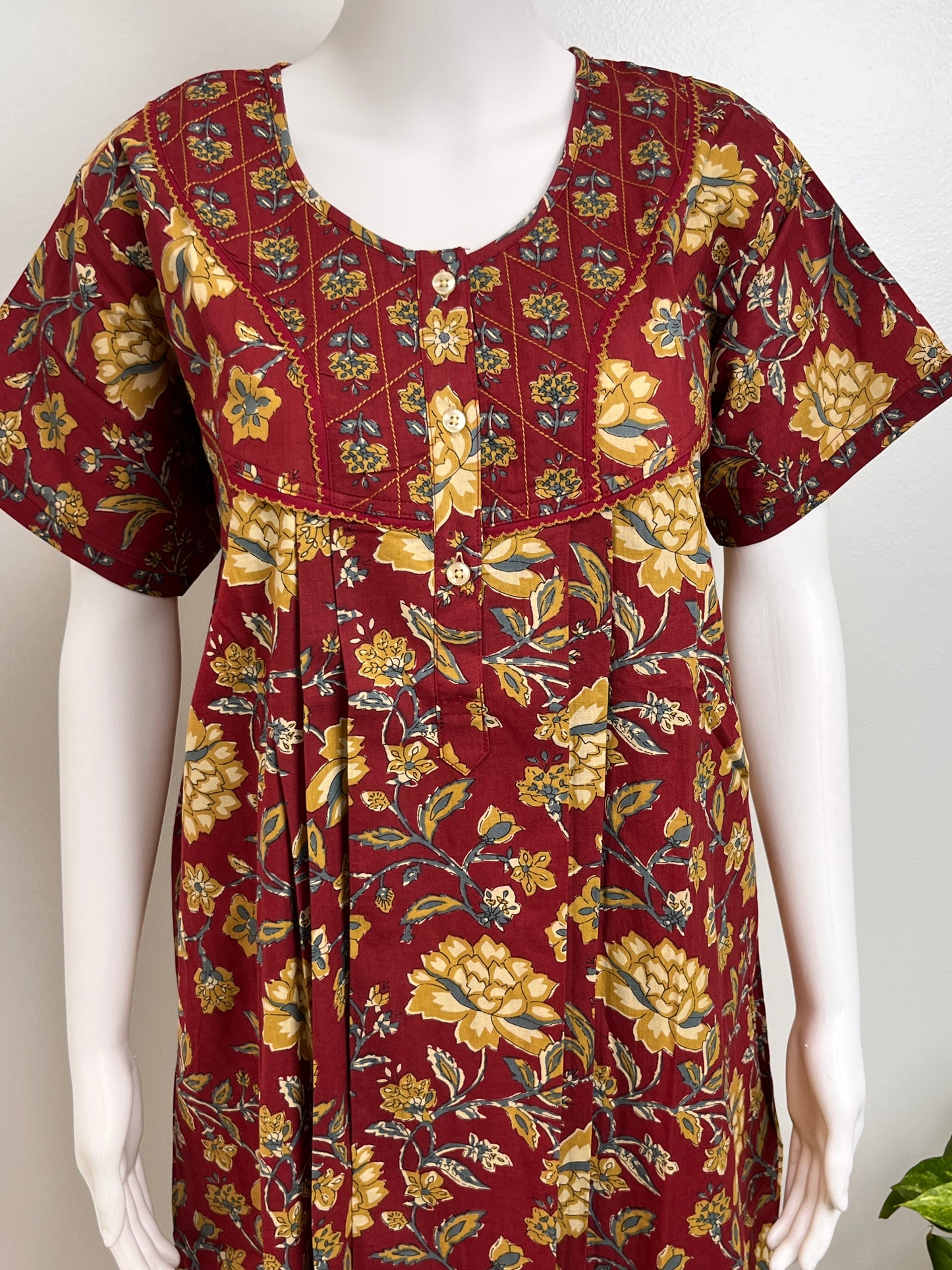Floral Printed Nighty Comfortable & Breathable Women Sleepwear