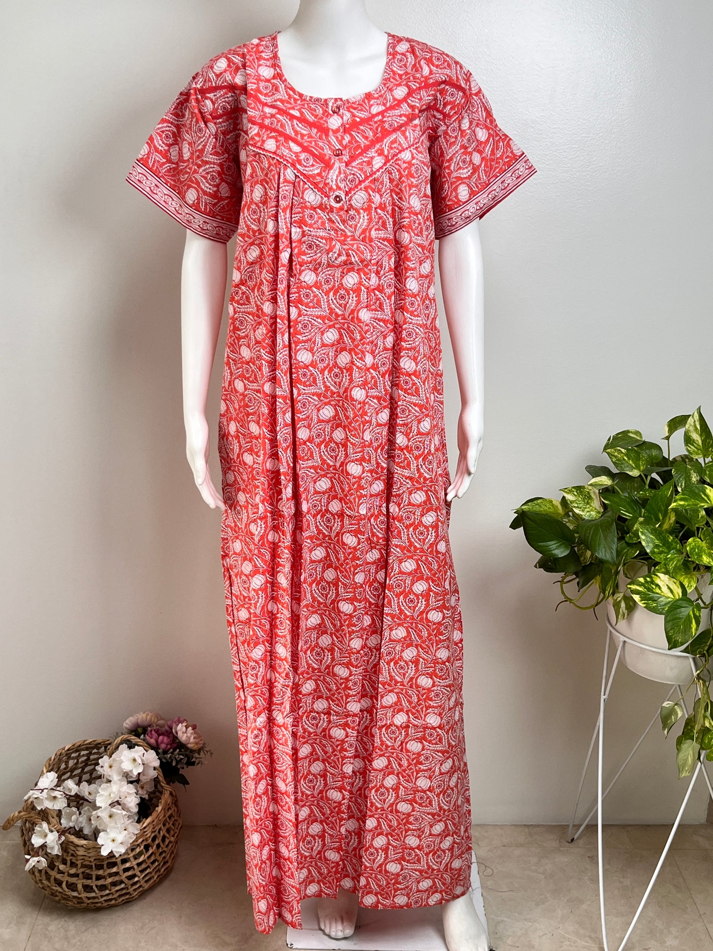 Pastel Printed Nighty Soft Fabric & Comfortable Women Sleepwear