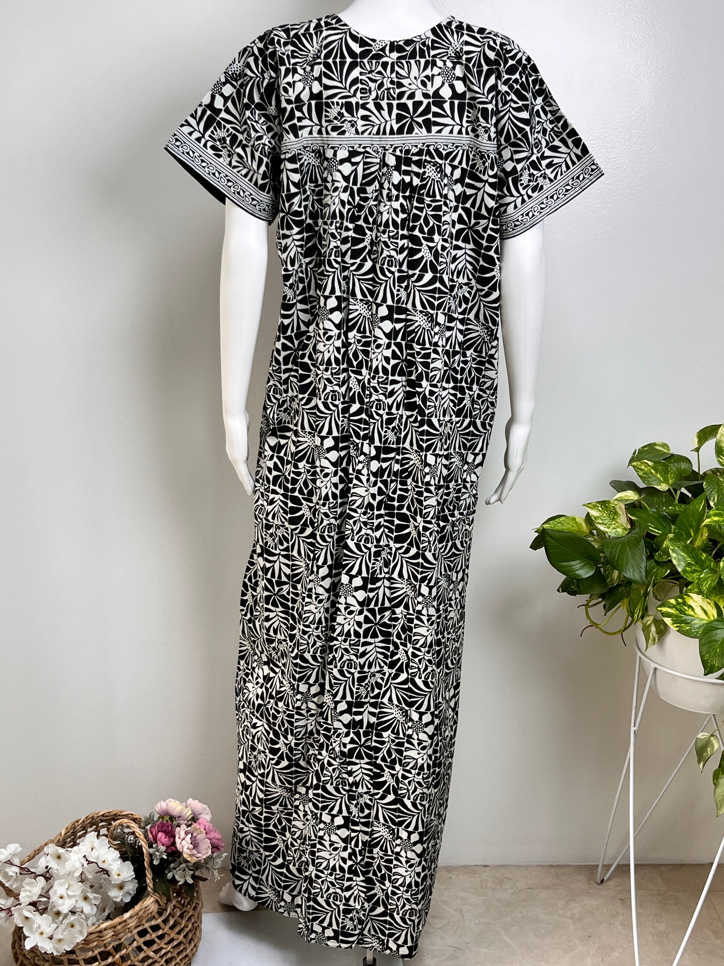 Elegant Floral Cotton Nighty Soft & Breathable