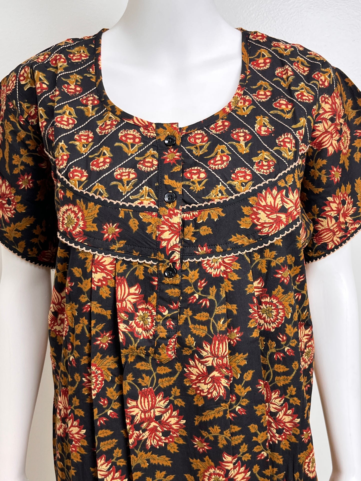 Floral Design Cotton Nighty Soft & Airy
