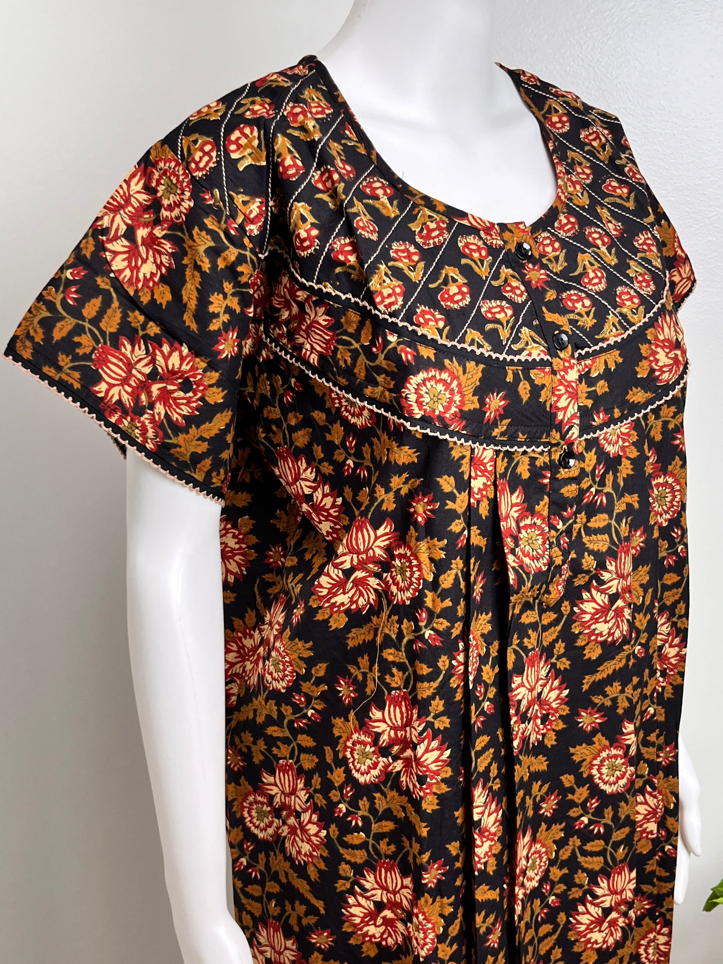 Floral Design Cotton Nighty Soft & Airy