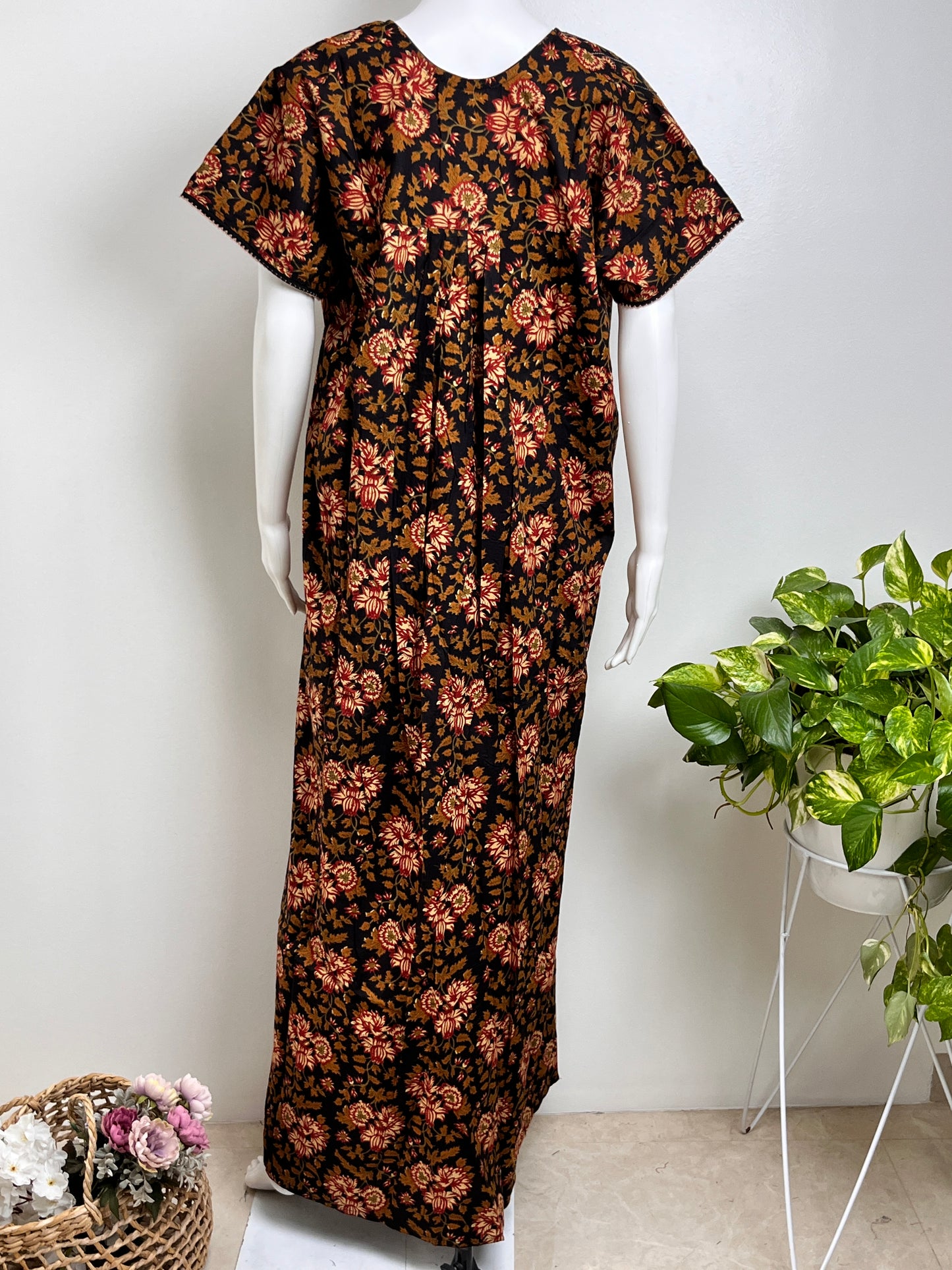 Floral Design Cotton Nighty Soft & Airy