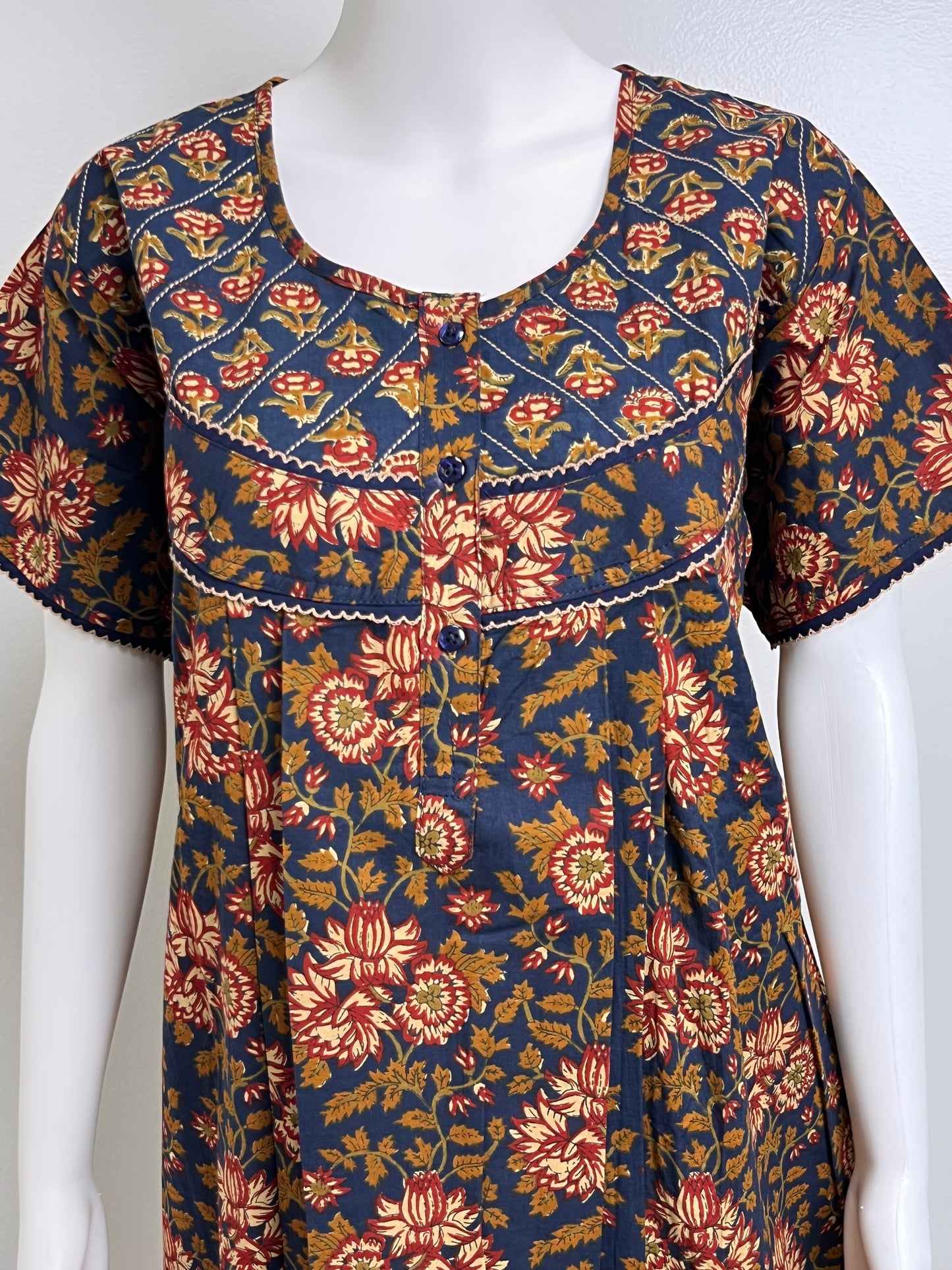 Floral Design Cotton Nighty Soft & Airy