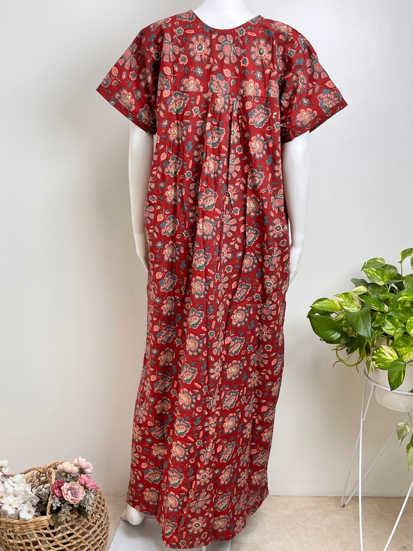 Floral Printed Nighty Comfortable & Breathable Women Sleepwear