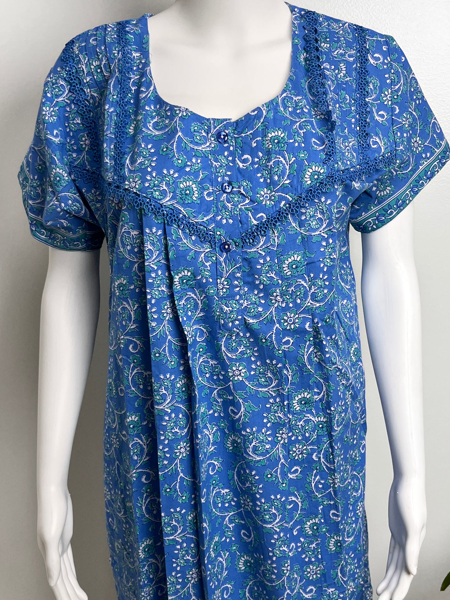 100% Cotton Nightgown Printed Design & Soft Breathable Fabric