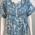 Pastel Printed Cotton Nighty in Pink, Brown and Pista