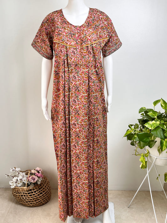 Floral Pure Cotton Nighty Soft & Airy Daily Comfort Wear