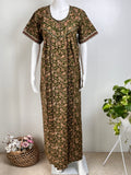 Multicolor Printed Cotton Nightgown Soft & Comfortable
