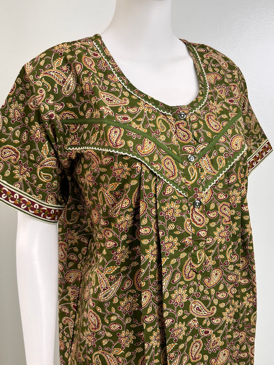 Multicolor Printed Cotton Nightgown Soft & Comfortable