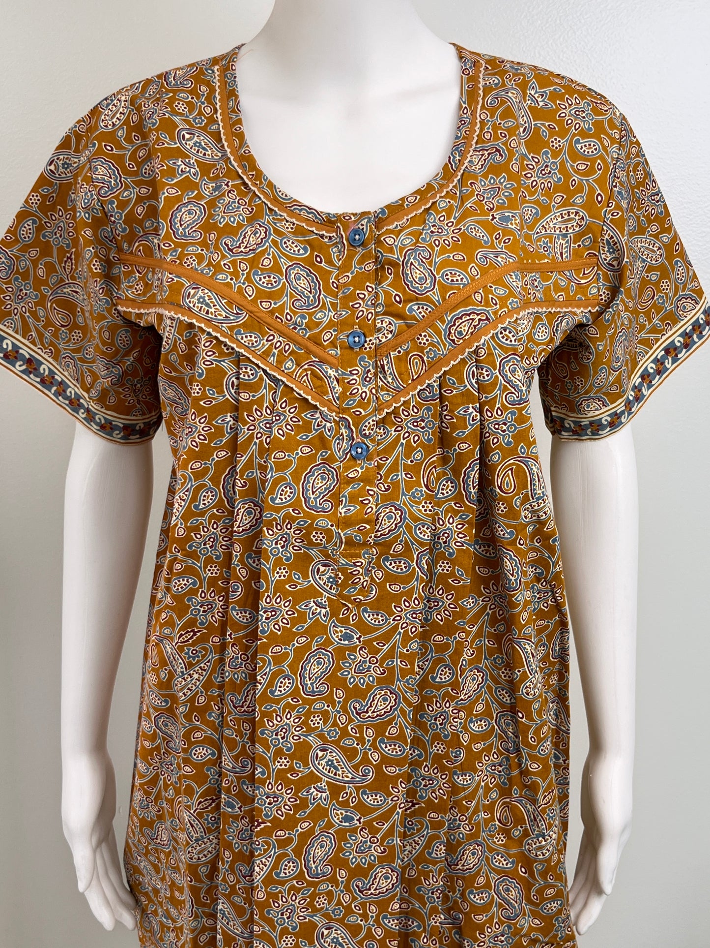 Multicolor Printed Cotton Nightgown Soft & Comfortable