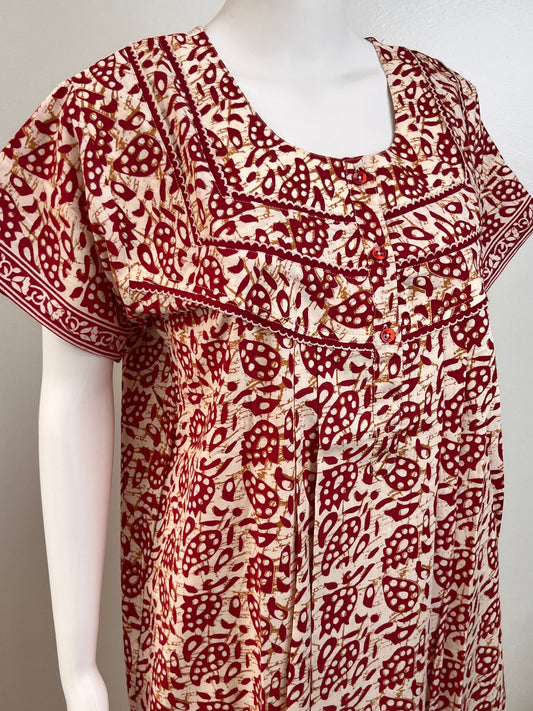 Soft Pure Cotton Printed Nightgown