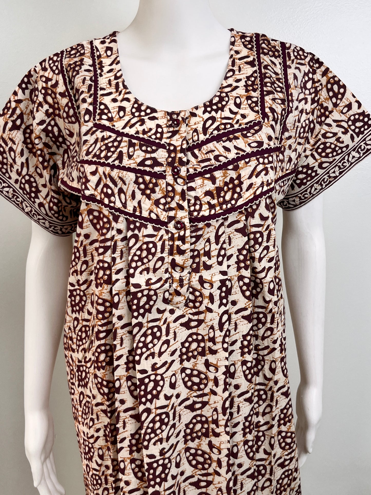 Soft Pure Cotton Printed Nightgown