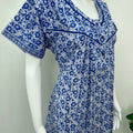 Royal Blue Pure Cotton Nighty Soft & Comfortable