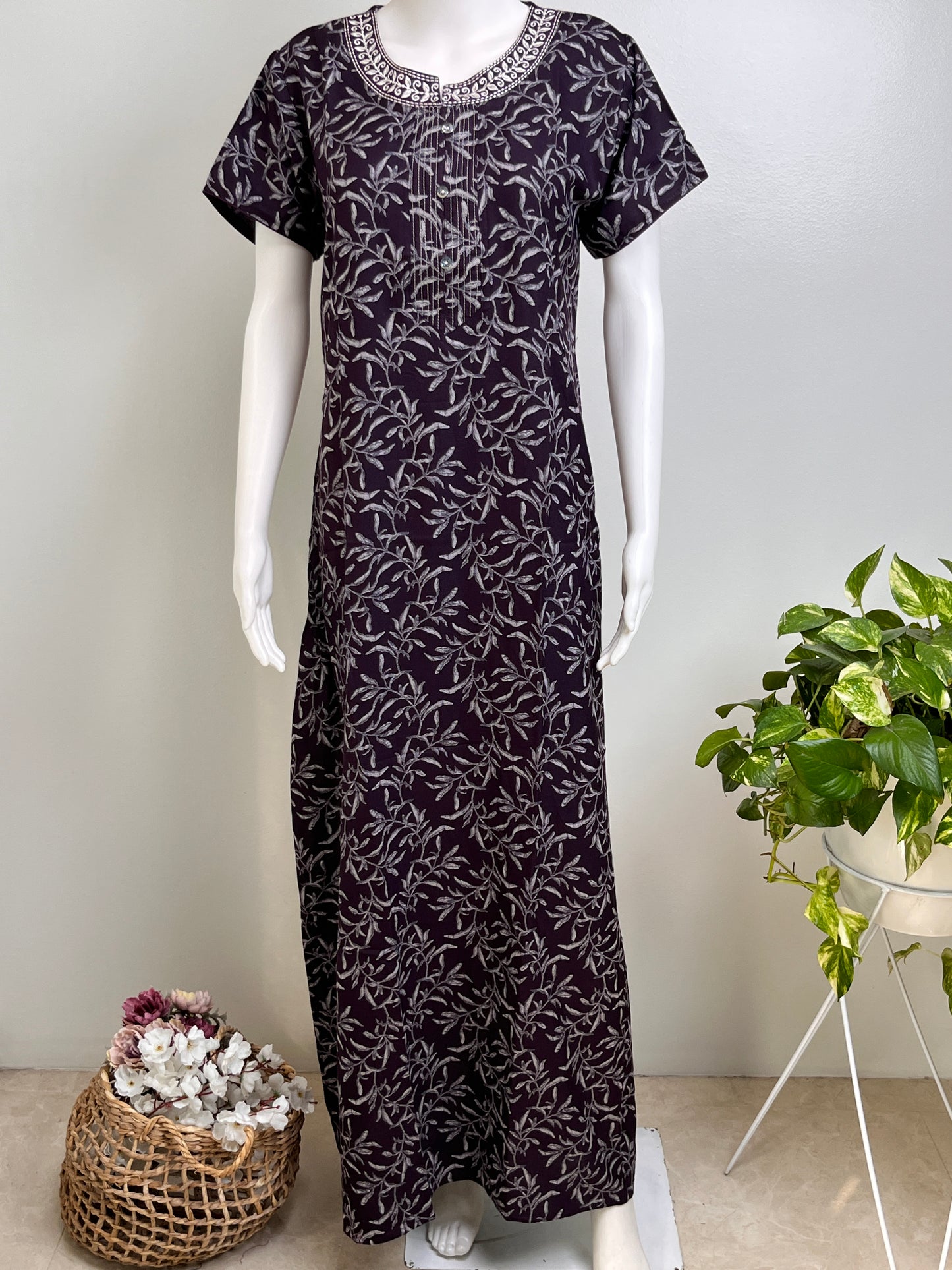 Elegant Alpine Nightgown Soft Fabric & Durable