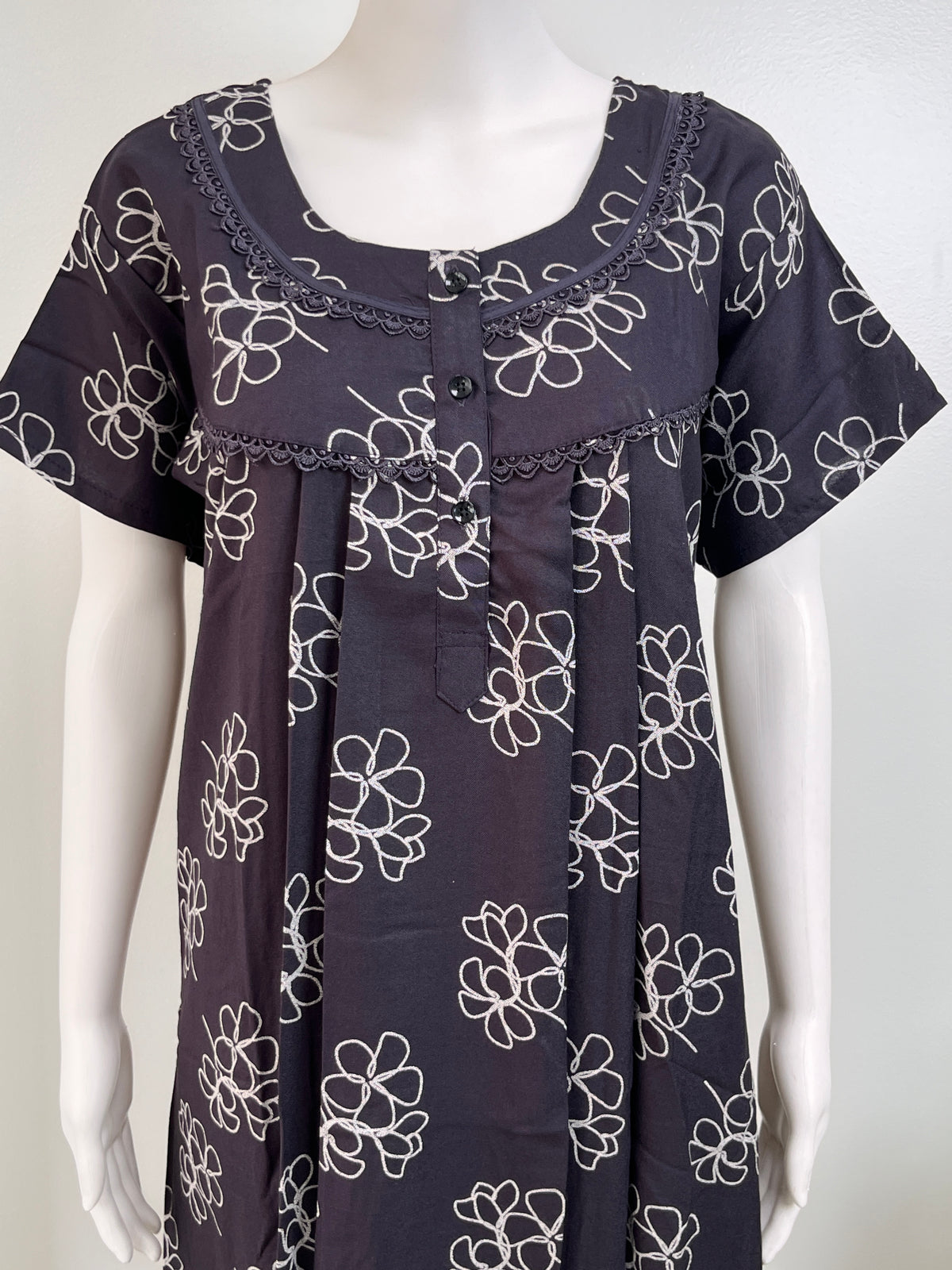 Floral Alpine Nightgown Lightweight & Comfortable