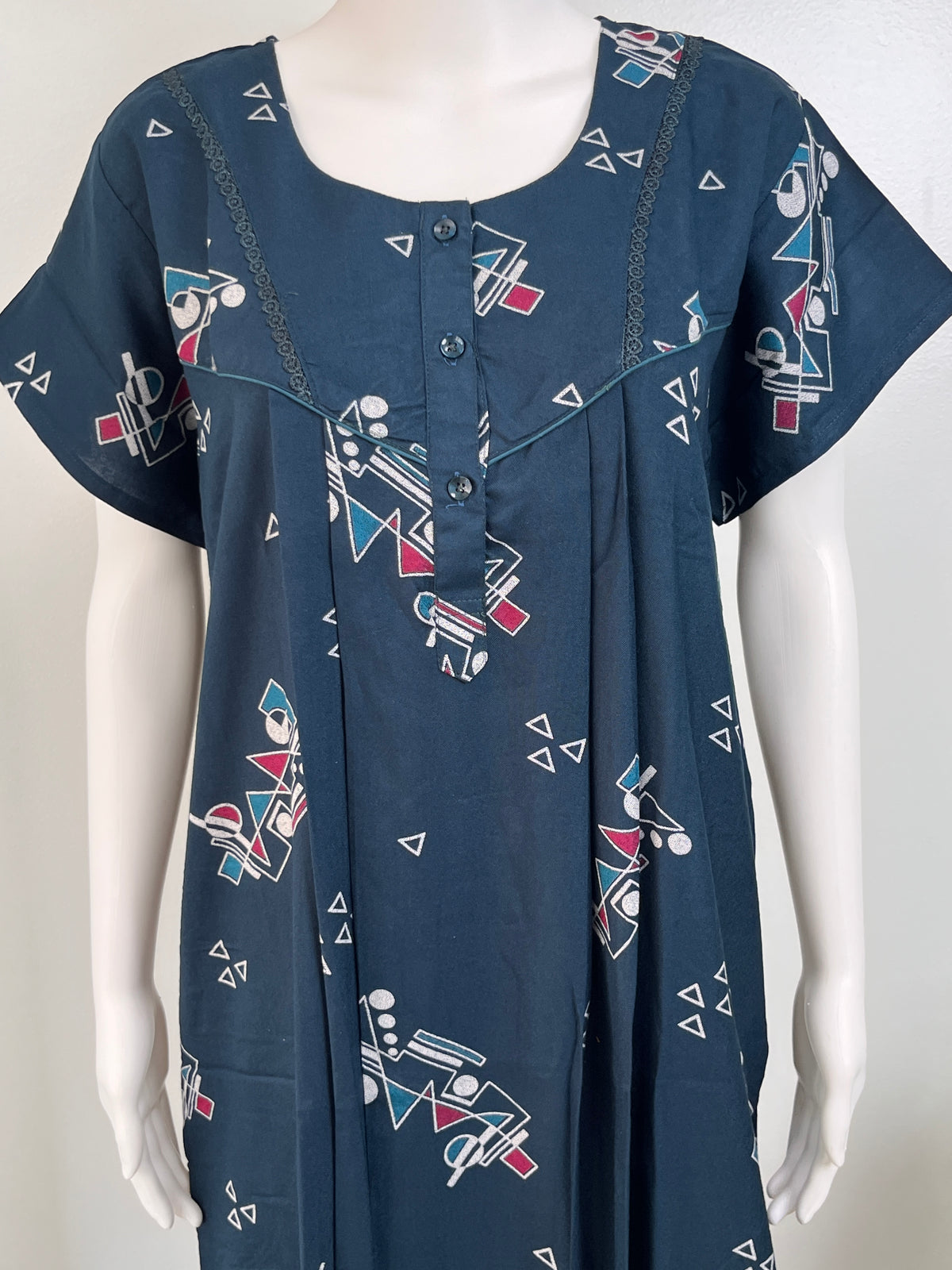 Geometric Printed Alpine Nightgown Stylish & Long-Lasting
