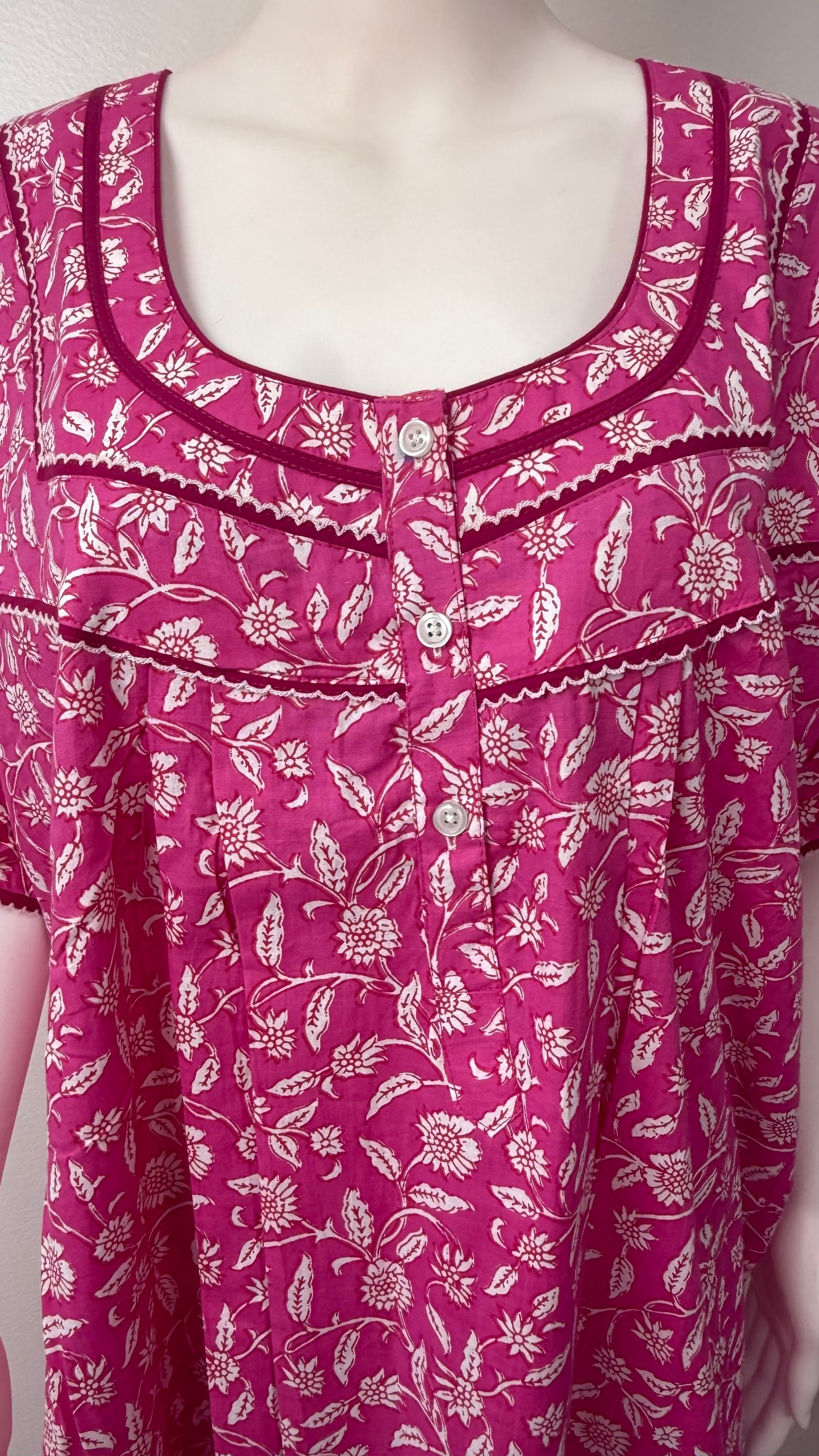 Pink 100% Cotton Nighty Soft & Comfortable