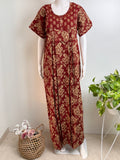 Pure Cotton Nightgown Printed Design & Soft Breathable Fabric