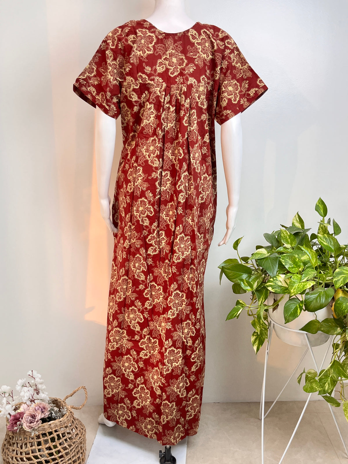 Pure Cotton Nightgown Printed Design & Soft Breathable Fabric