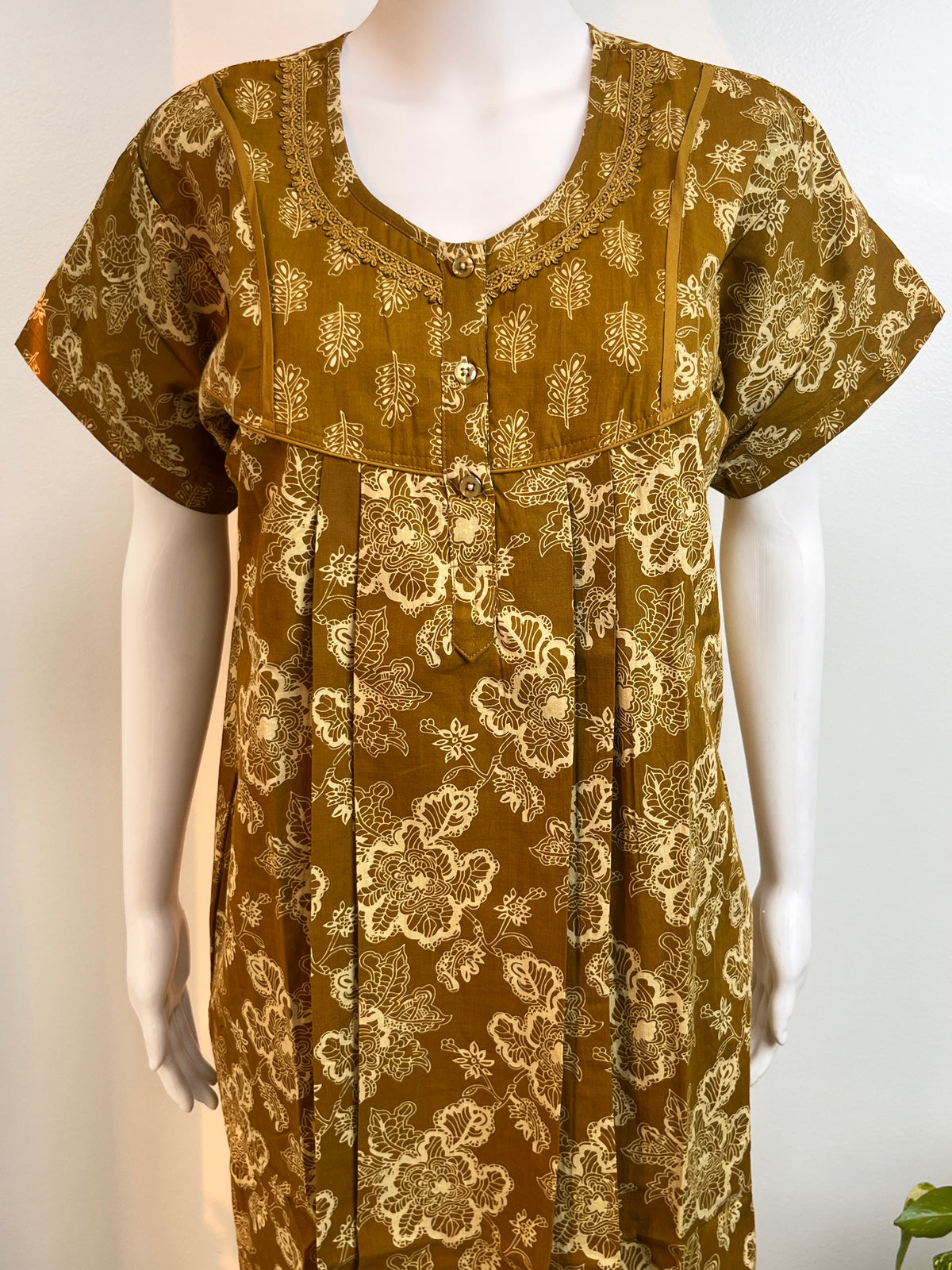 Pure Cotton Nightgown Printed Design & Soft Breathable Fabric