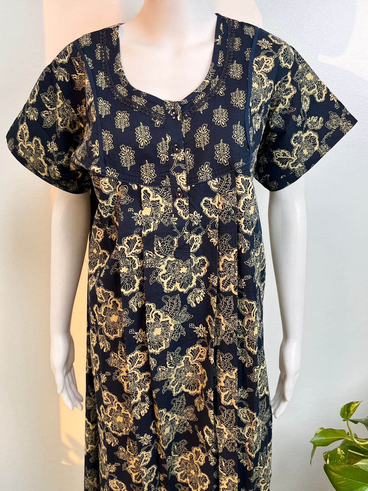 Pure Cotton Nightgown Printed Design & Soft Breathable Fabric