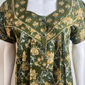 Graceful Floral Cotton Nightgown Breathable & Easy-Fit Sleepwear