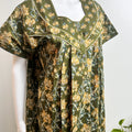 Graceful Floral Cotton Nightgown Breathable & Easy-Fit Sleepwear