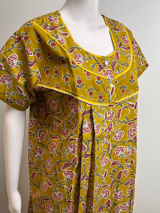 Printed Pure Cotton Nighty Comfortable & Skin-Friendly Sleepwear