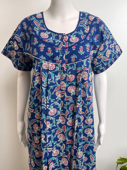 Printed Pure Cotton Nighty Comfortable & Skin-Friendly Sleepwear