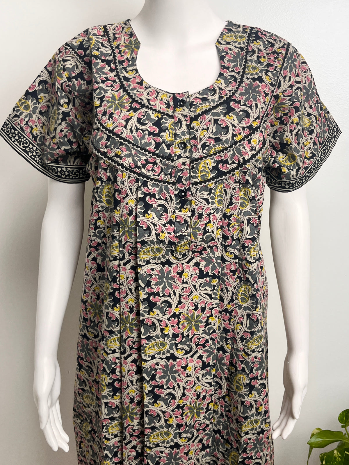 Kalamkari Print Cotton Nighty Lightweight & Comfortable Sleepwear