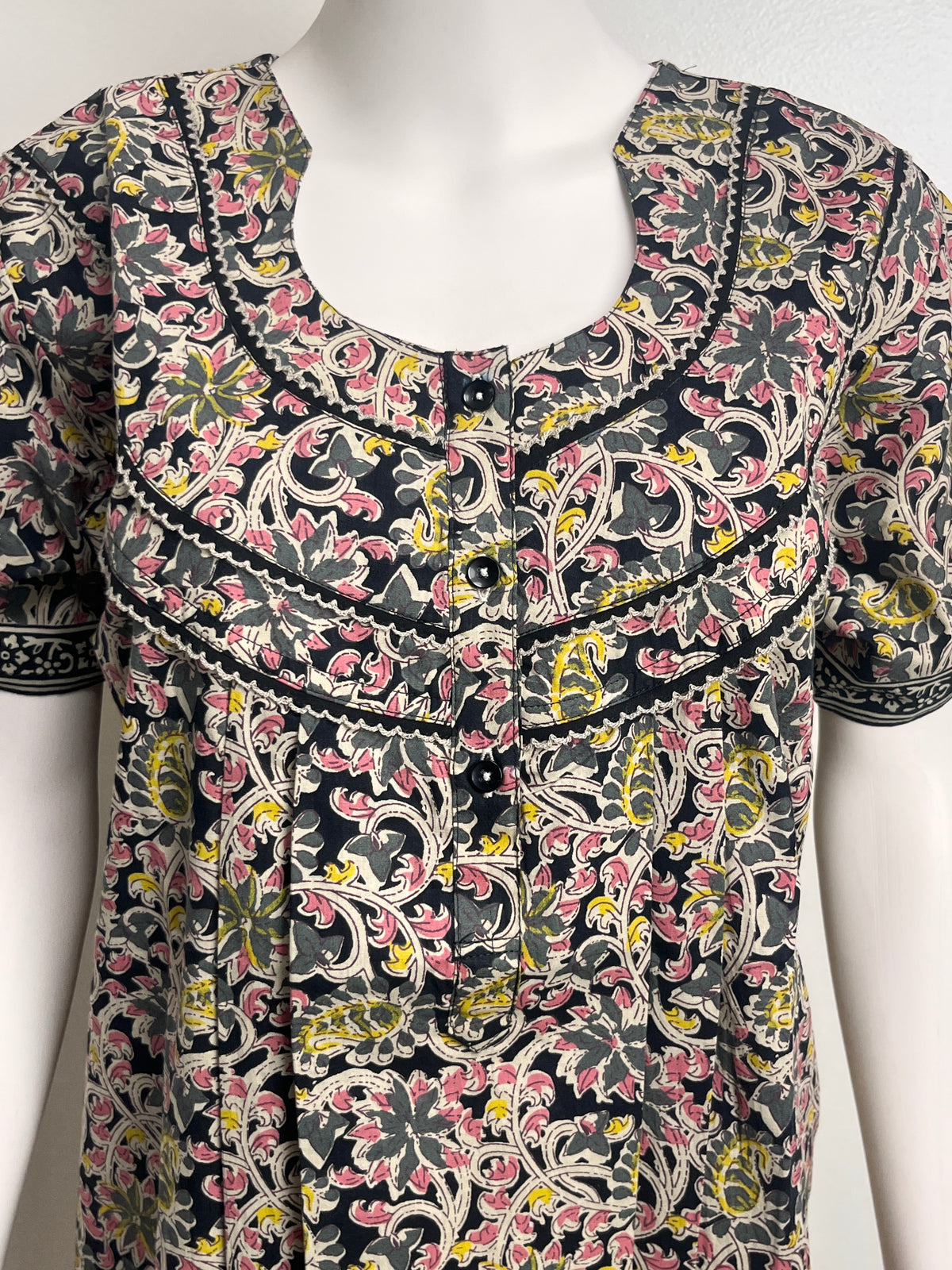 Kalamkari Print Cotton Nighty Lightweight & Comfortable Sleepwear