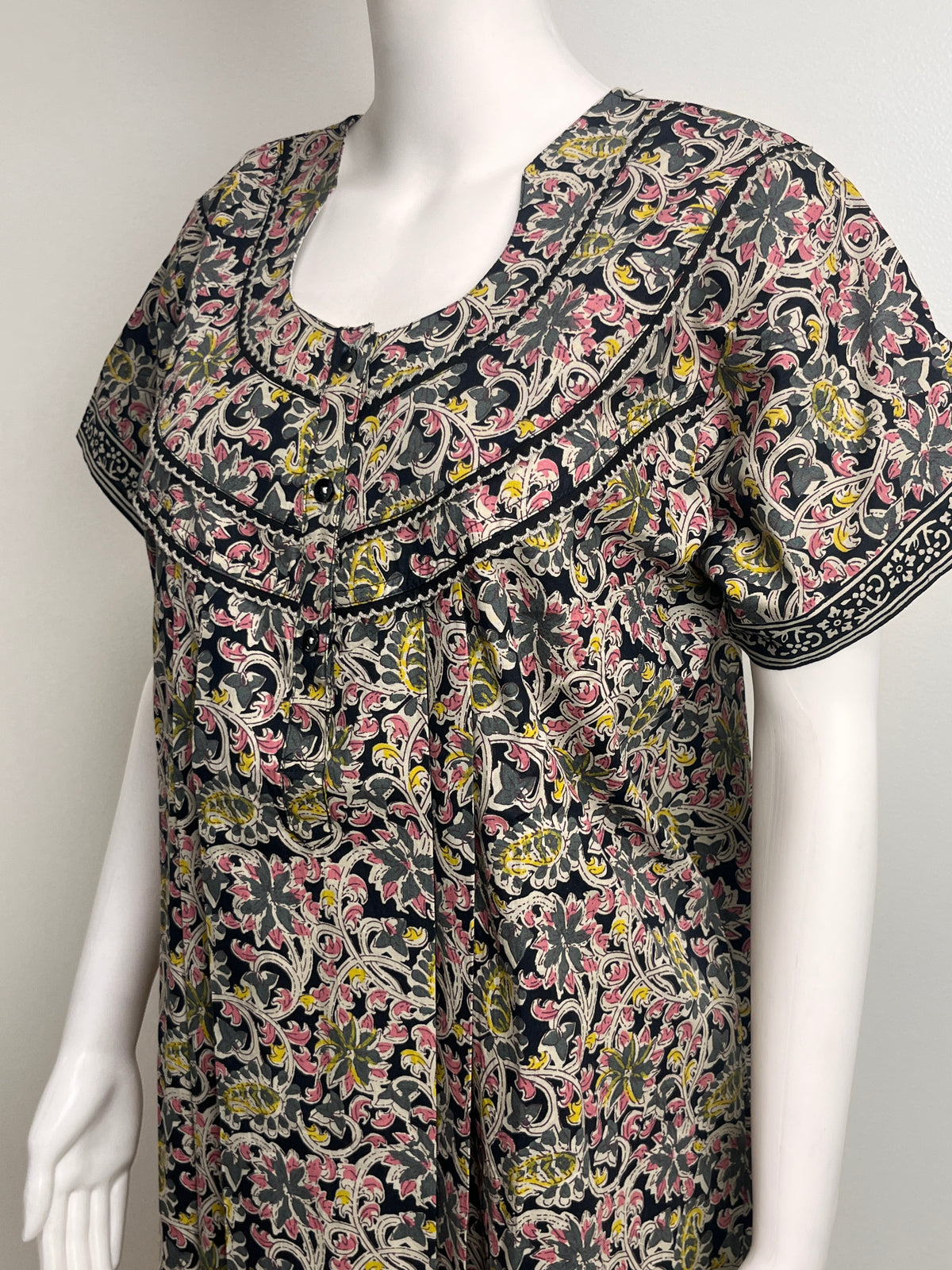 Kalamkari Print Cotton Nighty Lightweight & Comfortable Sleepwear