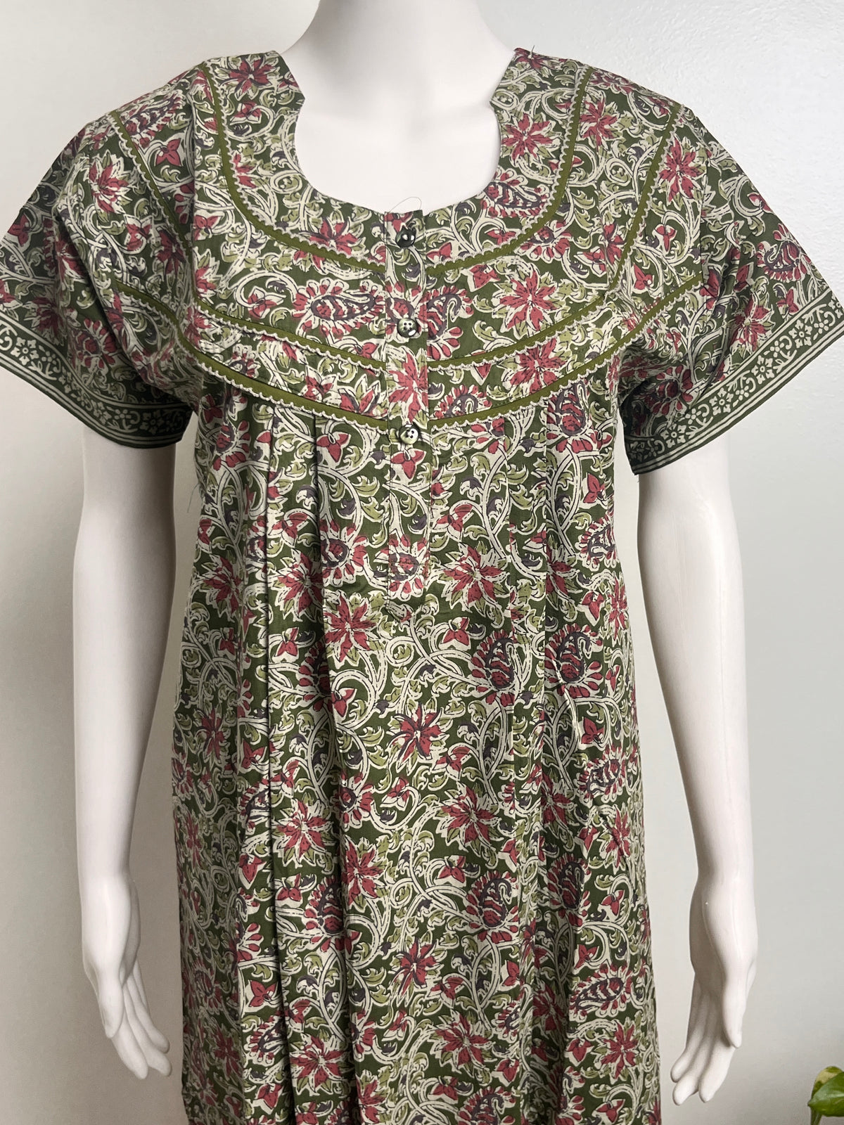 Kalamkari Print Cotton Nighty Lightweight & Comfortable Sleepwear